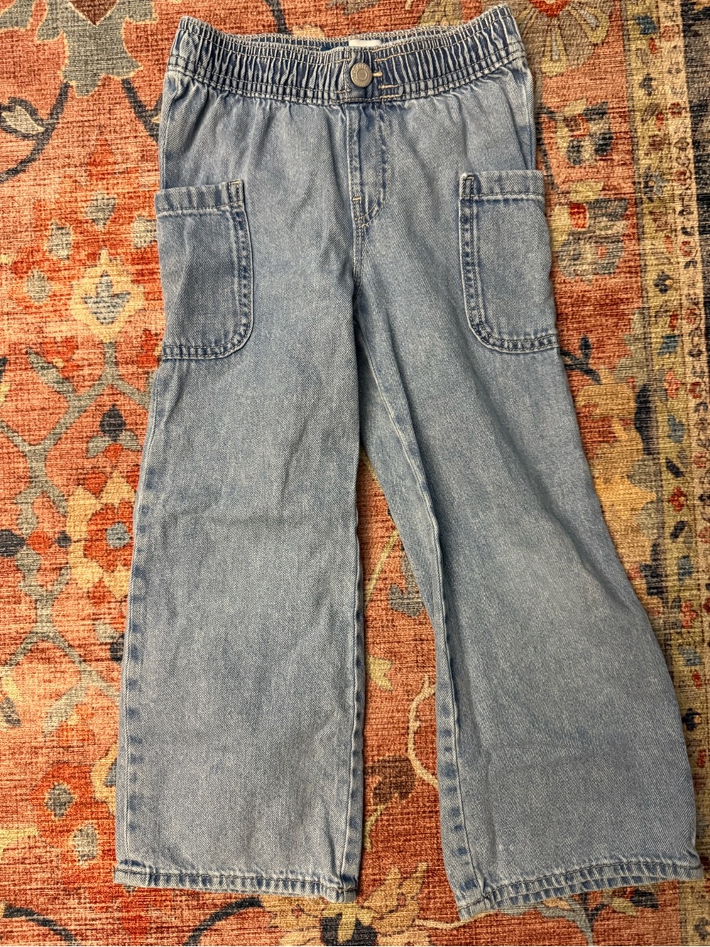 Old Navy Girls Light Blue Denim Pull On Jeans